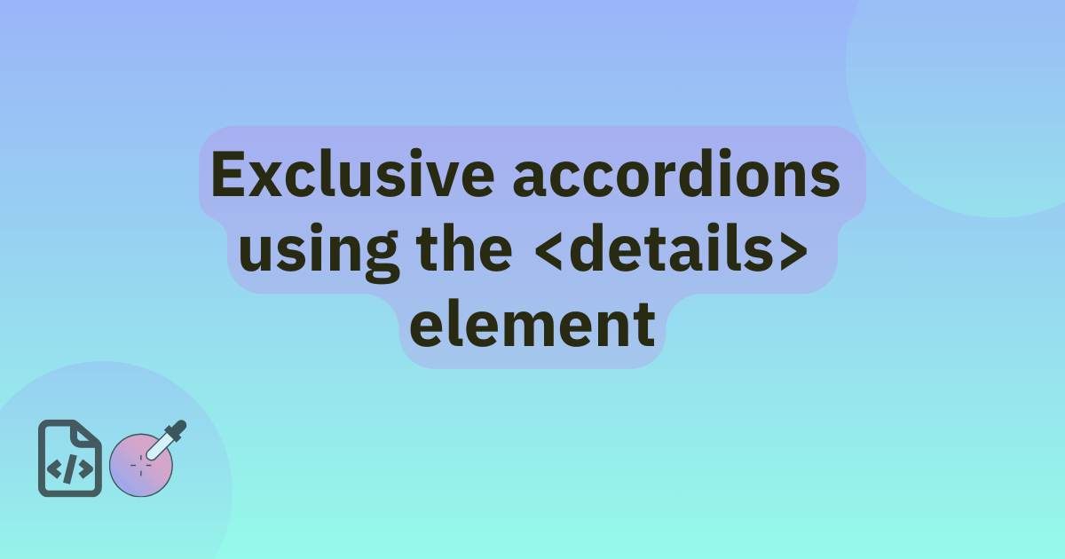 MozDevNet's tweet card. The 'name' attribute of the HTML details element is gaining more support across browsers. Learn how this feature allows creating exclusive accordions without scripting widgets from scratch.