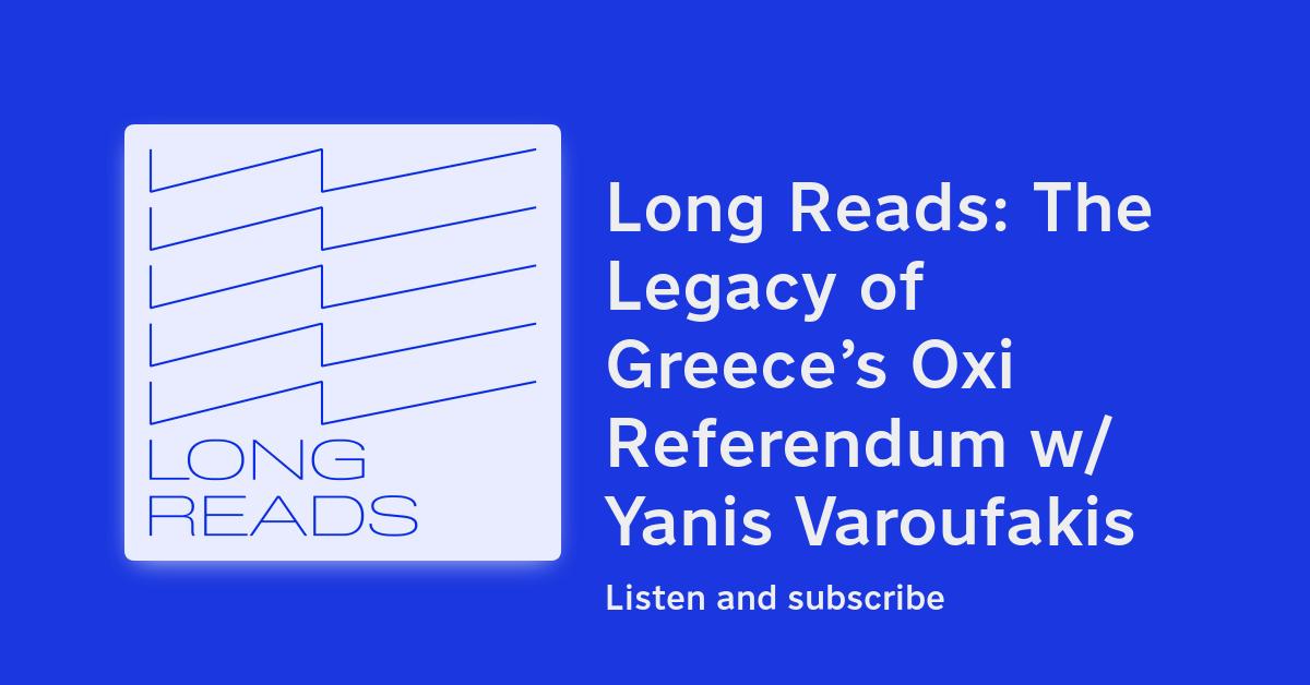 jacobin_av's tweet card. It’s now ten years since the people of Greece voted in a referendum on the austerity program of the European Union. The referendum was called by the government of Alexis Tsipras and his left-wing...