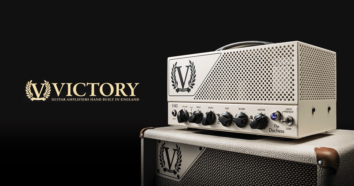 SoundhouseGt's tweet card. Victory Ampsは2013年に英国で産声をあげた新進気鋭のギターアンプブランド。Guthrie Govanのツアー用アンプとしてデザインされたThe Jackや、Richie KotzenのシグネチャーアンプであるRK50など名だたるアーティストとのコラボレーションで一躍注目を集めました。2020年には180Wの出力を誇るペダル型ギターアンプV4シリーズを発表。従来のギターアンプのイ...