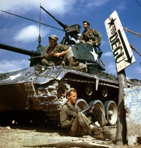 ColdWarPod's tweet card. The Korean War was fought between North Korea and South Korea from 1950 to 1953. North Korea was supported by China and the Soviet Union while South Korea was supported by the United States and allied