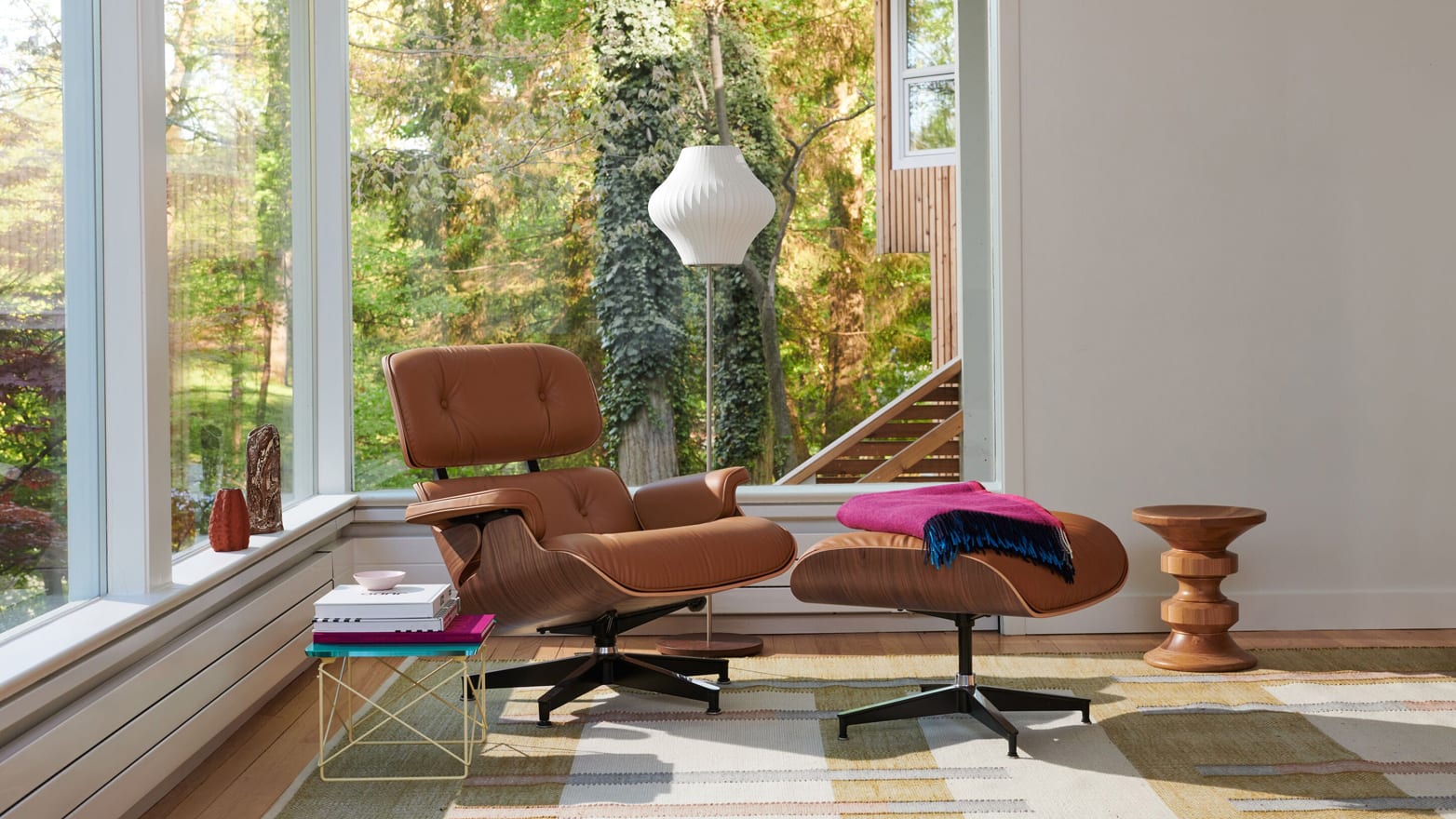 vonHolzhausen's tweet card. The Eames Lounge Chair and Ottoman can now be made with plant-based leather alternative for the first time, reducing its carbon footprint by up to 35%.