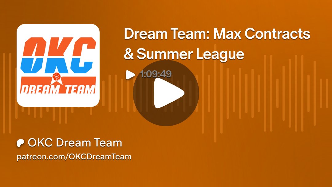 OKCDreamTeam's tweet card. Get more from OKC Dream Team on Patreon