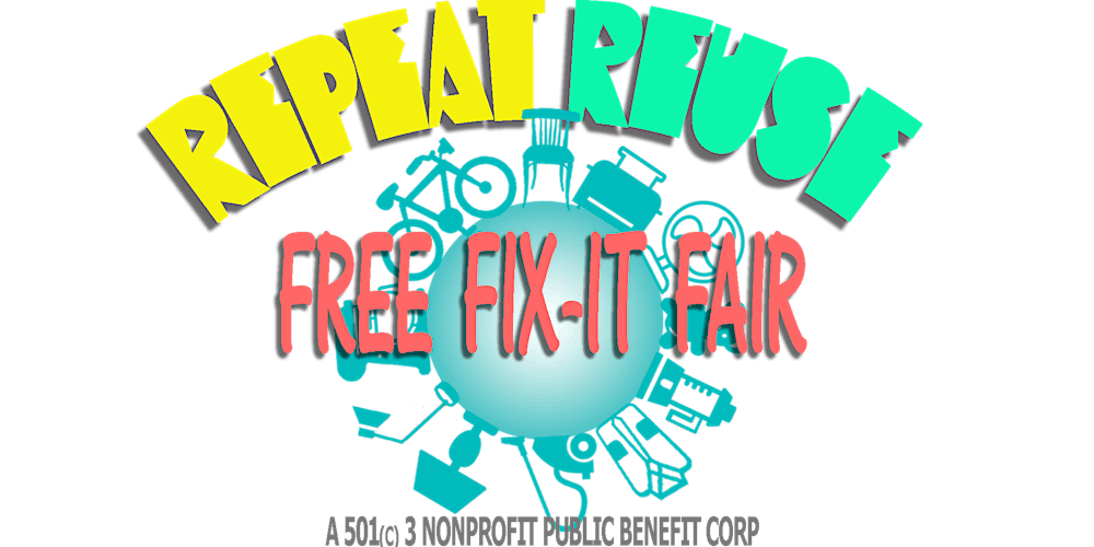 rongonz's tweet card. Repeat's Fix-It Fair is a FREE community event aiming to conserve resources, spread the power of repair & promote landfill diversion