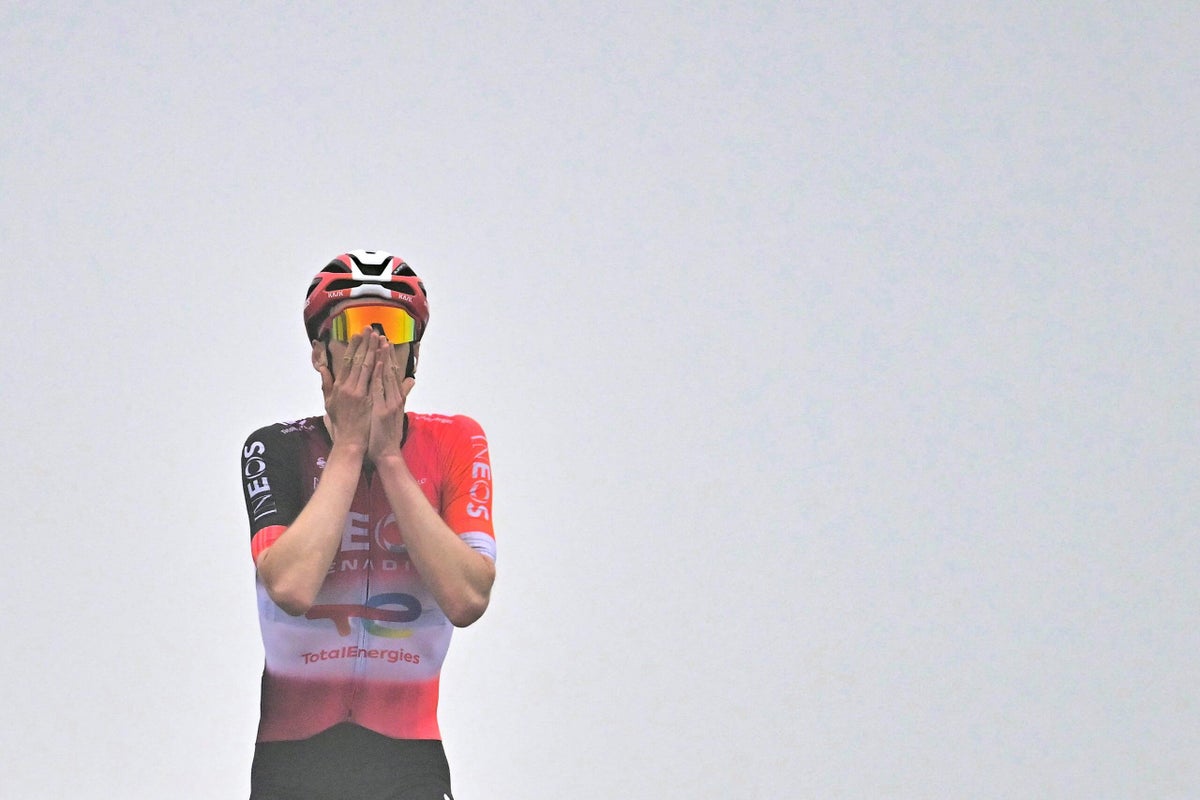 jwhitey98's tweet card. Analysis of the latest day's action in the 2025 race - a tough 183km route from Pau to Luchon-Superbagnères