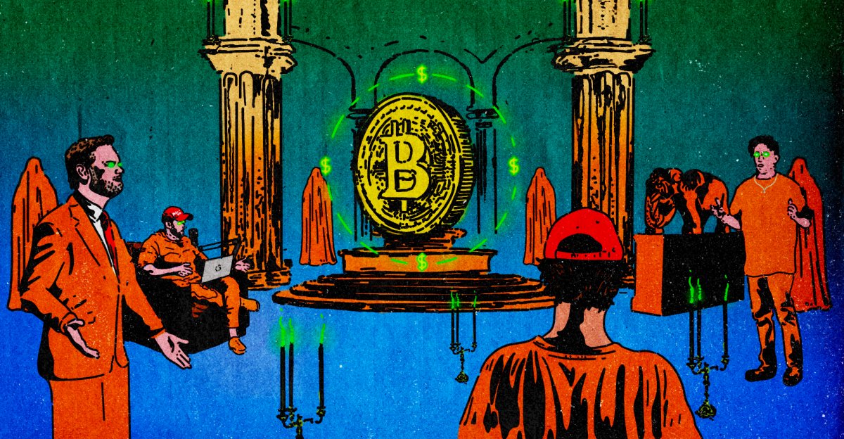 tina_nguyen's tweet card. How many Bitcoin does it take to solve all your political problems?