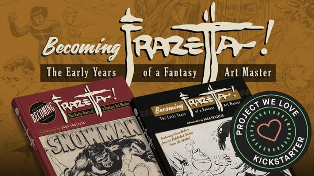 dinesh_s's tweet card. The definitive hardcover on Frazetta’s early years! Full color! Hundreds of pages of art, including 70+ pages of unseen work!