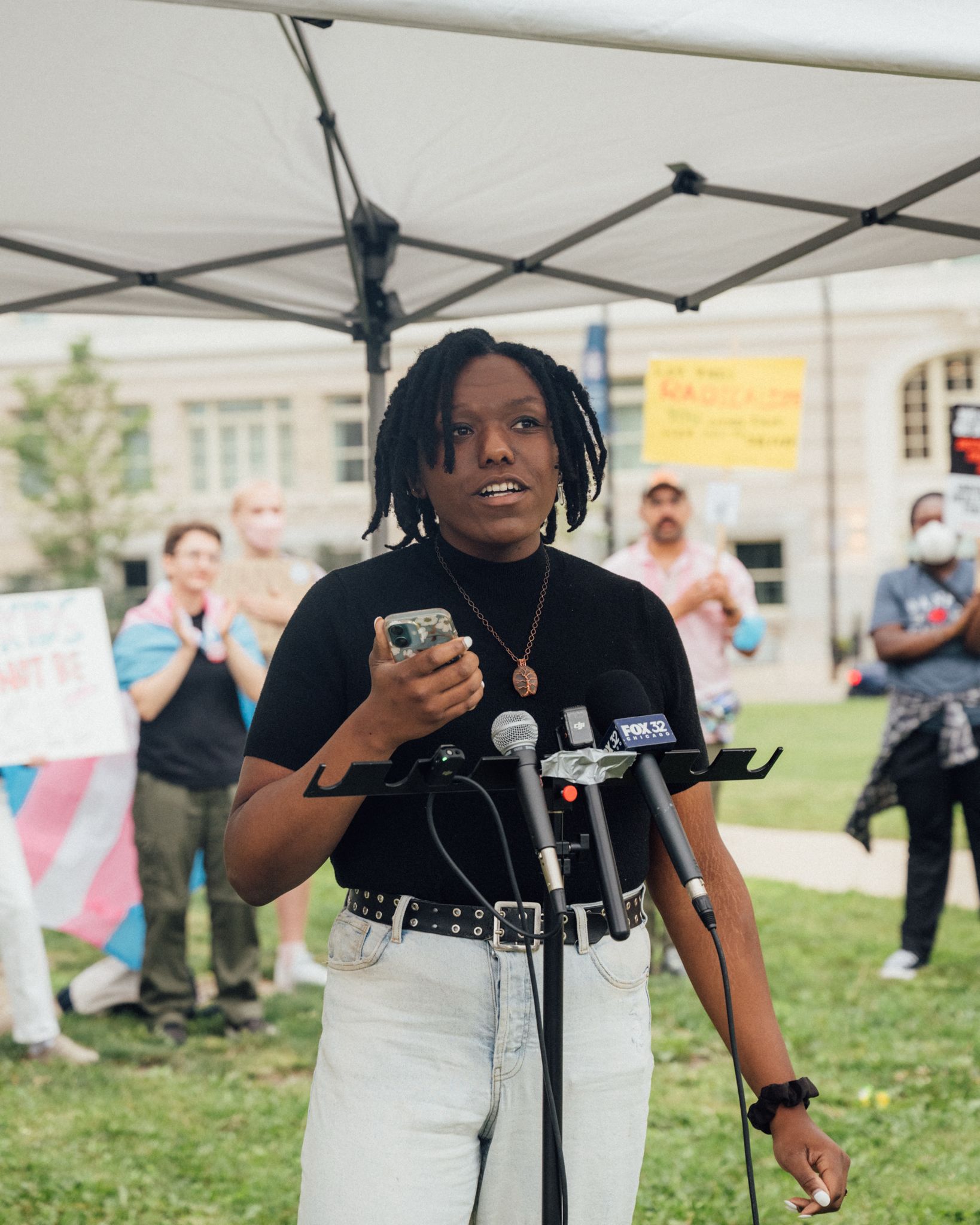 seanduffy_'s tweet card. The following is the prepared text of a speech delivered at a July 17 rally organized by the Democratic Socialists of America in response to Rush Hospital’s decision to halt gender-affirming care...