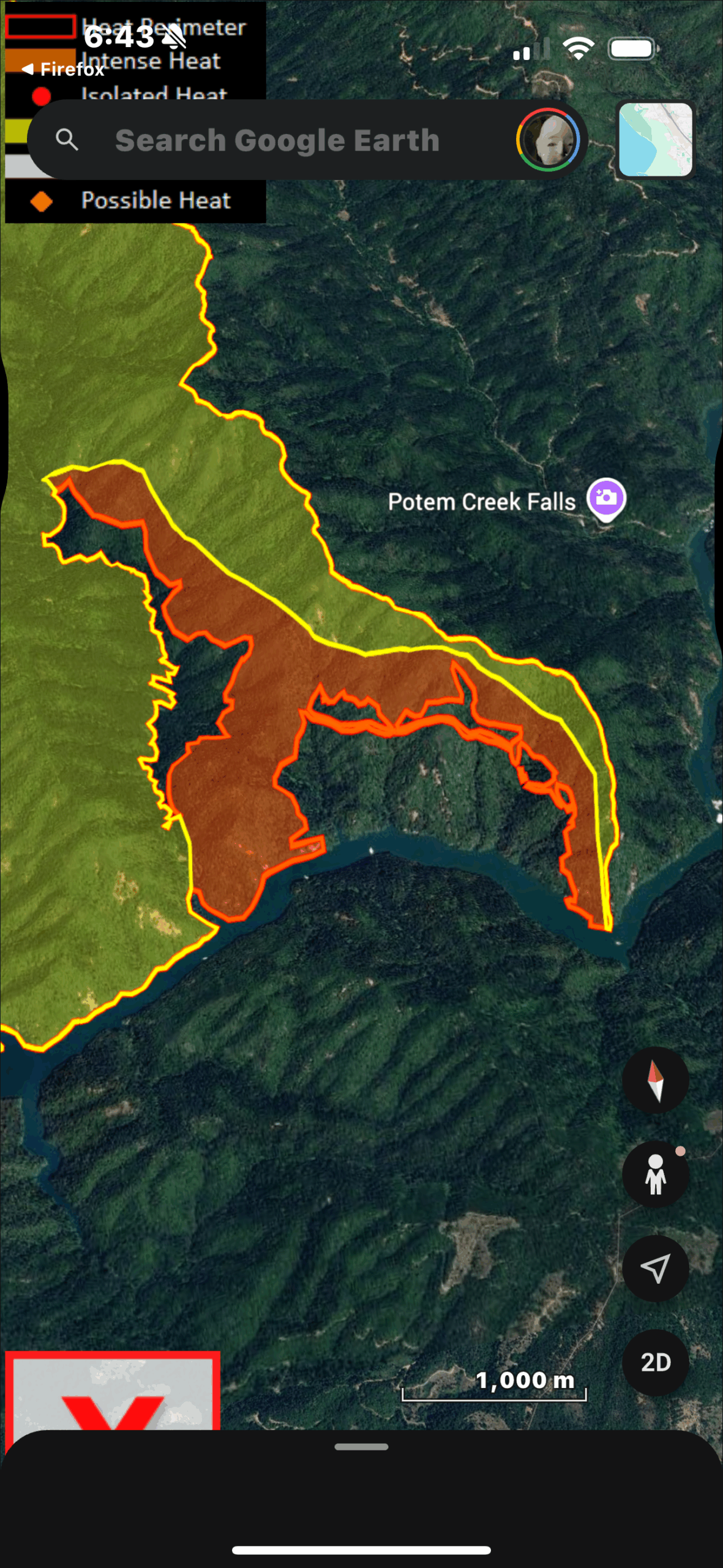 wildland_zko's tweet card. The firefighters continue to make good progress on the Green Fire north of Shasta Lake. They’ve now completed firing operations down the ridge between Rip Gut Creek and Fenders Ferry Road, and the...