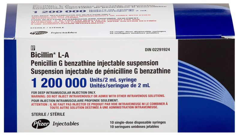 USCPressroom's tweet card. Drugmaker Pfizer is warning doctors that it expects to run low on supplies of Bicillin L-A, a long-acting injection of the antibiotic penicillin, the preferred option for treating syphilis during...