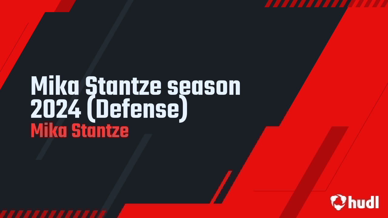 mstantze's tweet card. Mika Stantze season 2024 (Defense)