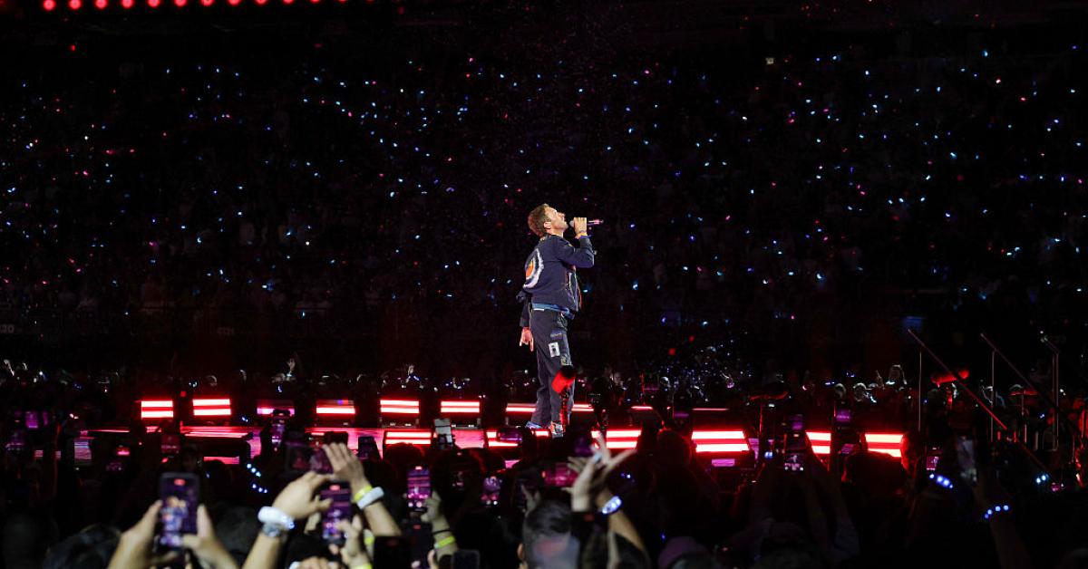 NicholasBallasy's tweet card. Both Byron and Cabot jumped off camera when they were caught on the jumbotron at a Massachusetts Coldplay show this week.
