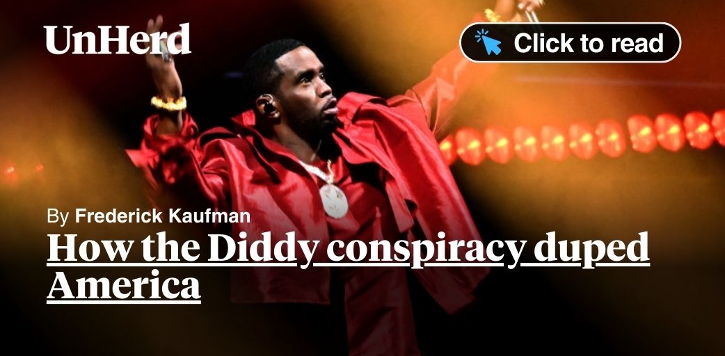FredericKaufman's tweet card. How the Diddy Conspiracy duped America