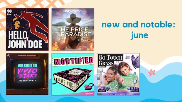 KateMishkin's tweet card. Start your summer off right with these podcast picks.