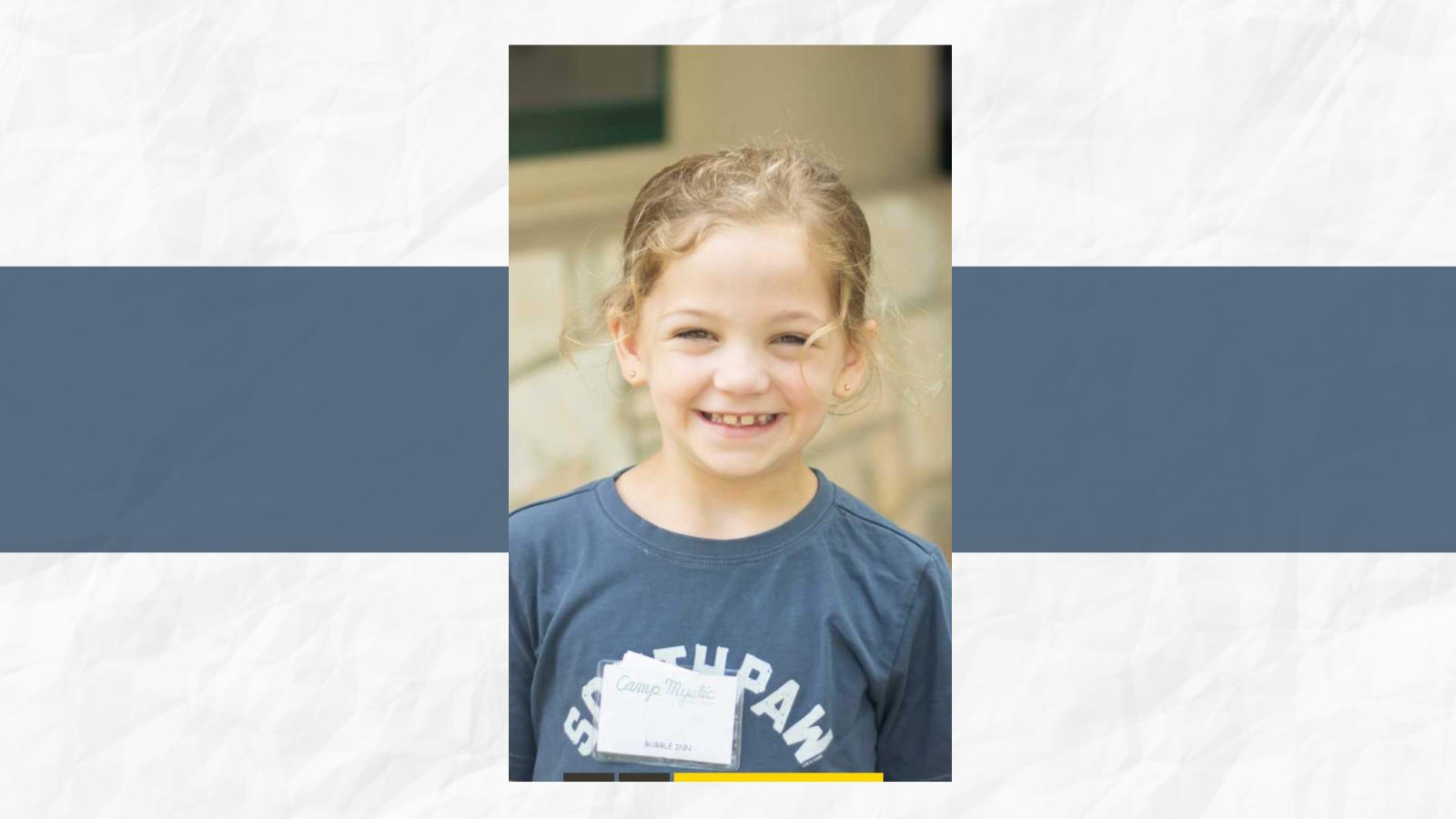 BeckTaylor's tweet card. Sarah Marsh, the 8-year-old daughter of Samford University assistant professor Patrick Marsh, is among those who lost their lives in a flash flood July 4 at Camp Mystic in Hunt, Texas.