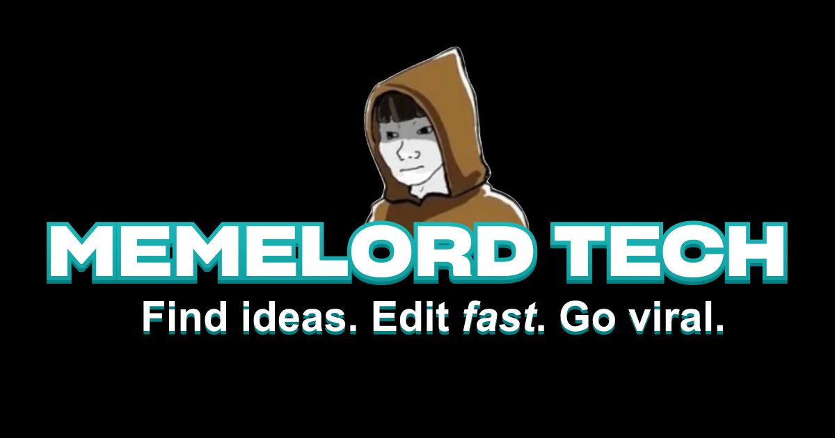techbromemes's tweet card. Memelord Technologies is a meme marketing software with the newest viral trending AI memes, marketing memes, tech memes, sales memes, political memes, and more.