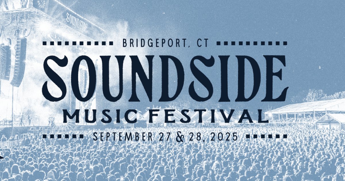 L4LM's tweet card. Soundside Music Festival (formerly known as Sound on Sound) will return to Seaside Park in Bridgeport, CT on September 27th and 28th, 2025.