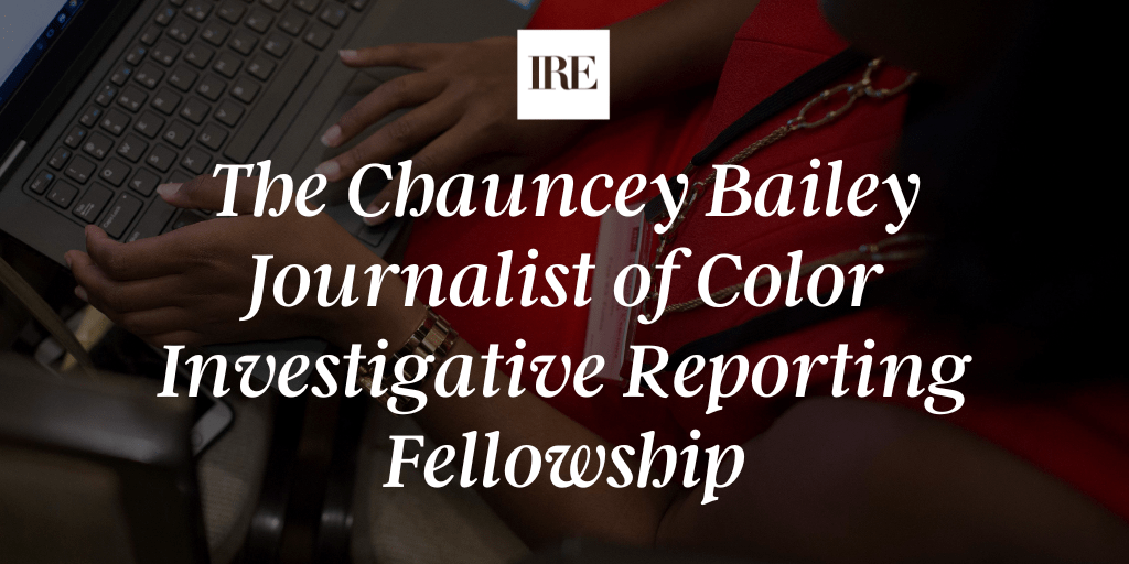 DetroitNABJ's tweet card. The Chauncey Bailey Journalist of Color Investigative Reporting Fellowship is a year-long program that supports a journalist of color and prepares them for a successful career in investigative...