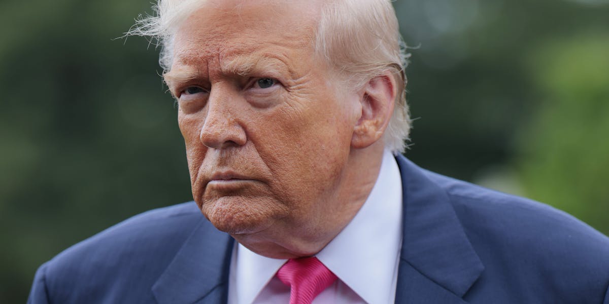 newrepublic's tweet card. Why the president’s usual tactics won’t end the Epstein scandal
