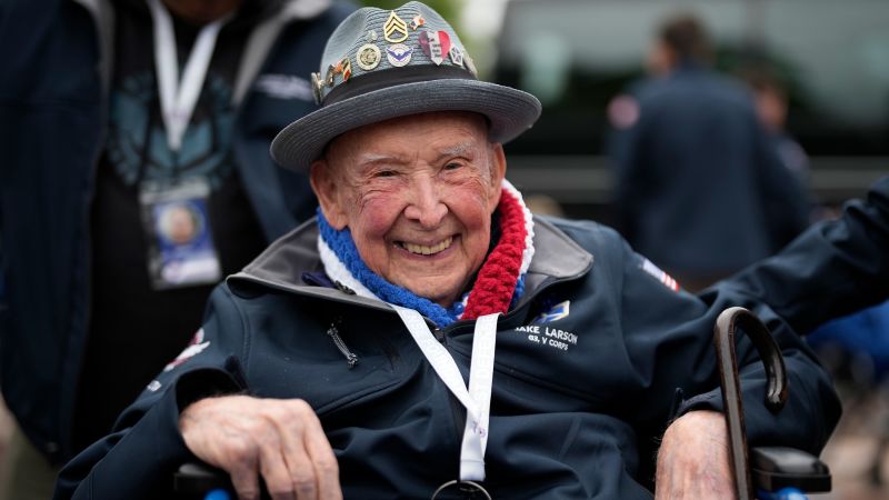 jaketapper's tweet card. Jake Larson, the World War II veteran and social media star known as “Papa Jake,” has died, his granddaughter posted on his social media accounts Saturday. He was 102.