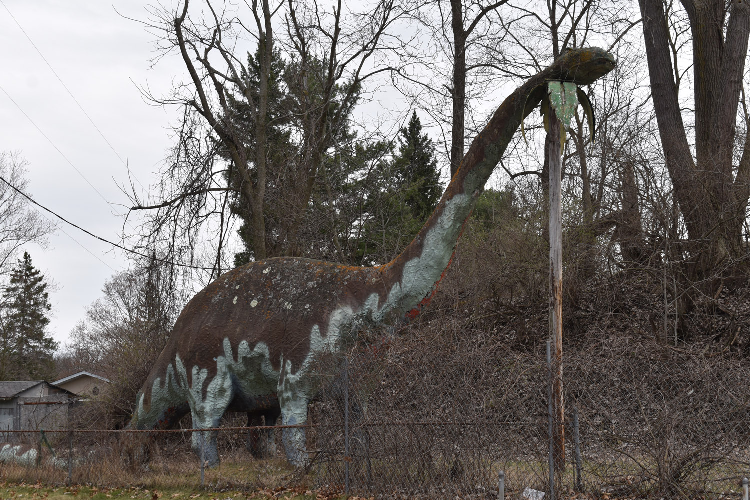 kamdenmulder_'s tweet card. Giant animatronic dinosaurs and a Wild West town used to draw crowds, but now only the area's lakes attract visitors from the highway