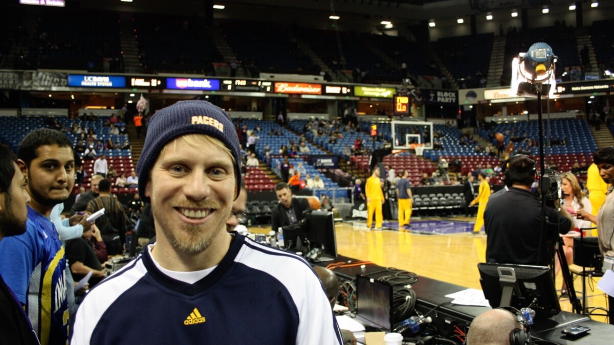 NaptownSeth's tweet card. The central Indiana native made it his mission to watch the Pacers in every road arena, a journey that began in 2010 and has yet to stop.