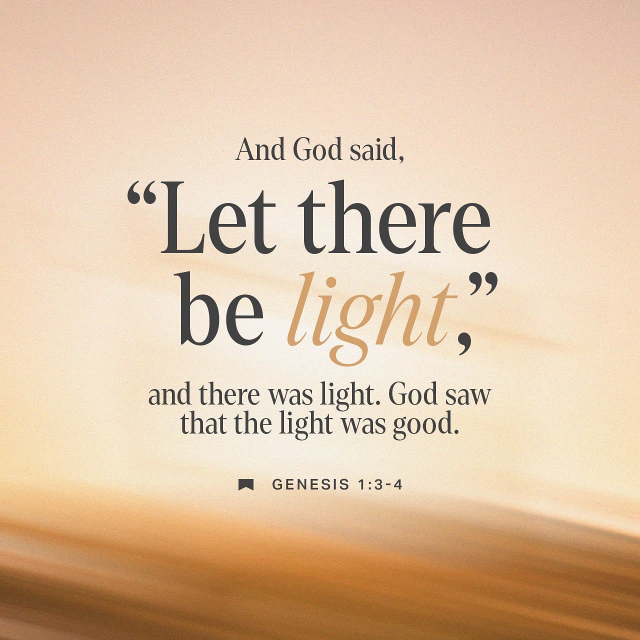 McCowanWinston's tweet card. And God said, “Let there be light,” and there was light.