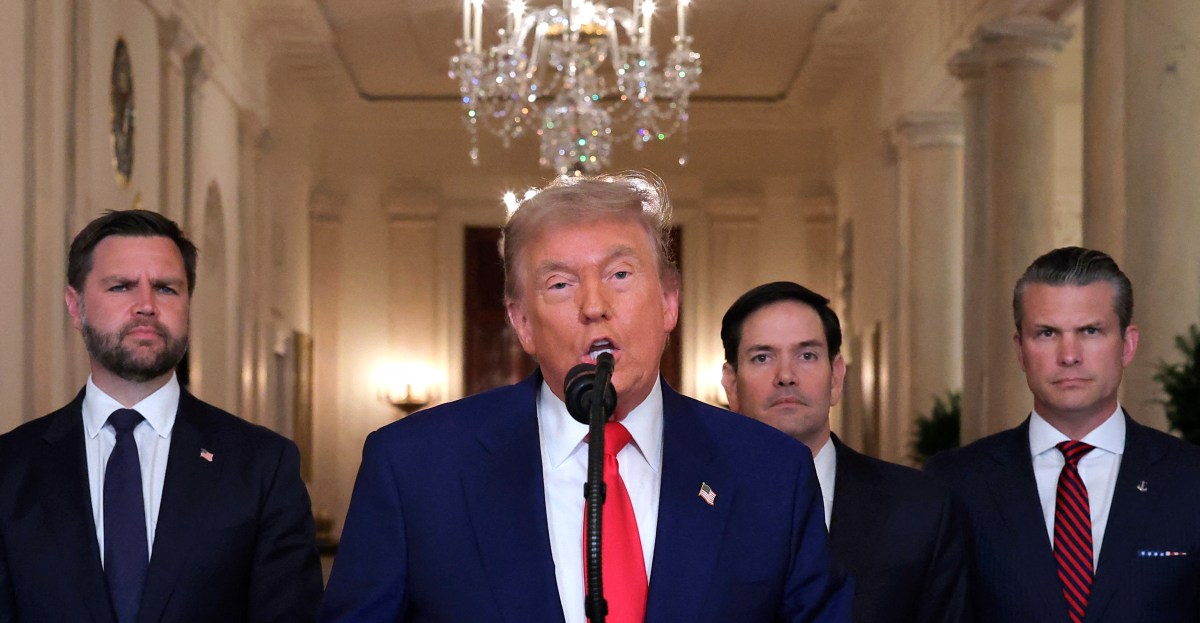 joshuakeating's tweet card. Donald Trump brings America into Israel’s war on Iran.