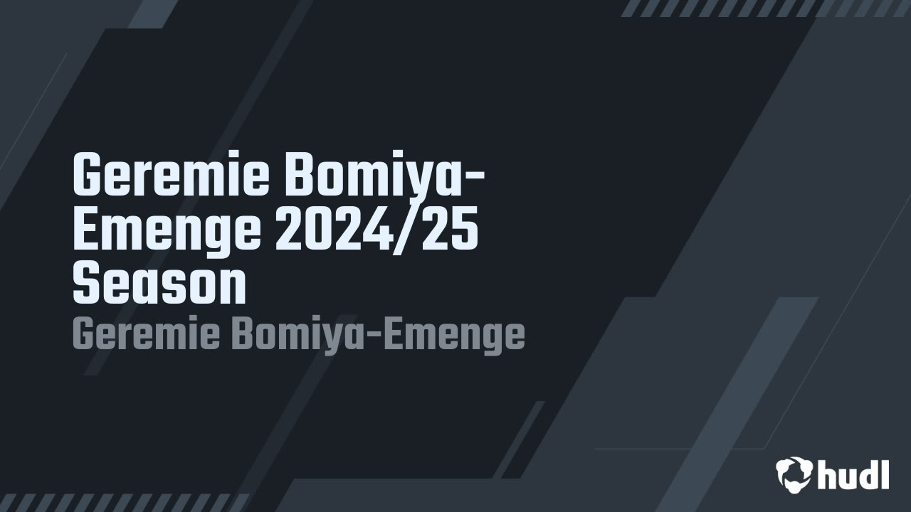 GeremiaBomiya7's tweet card. Geremie Bomiya-Emenge 2024/25 Season