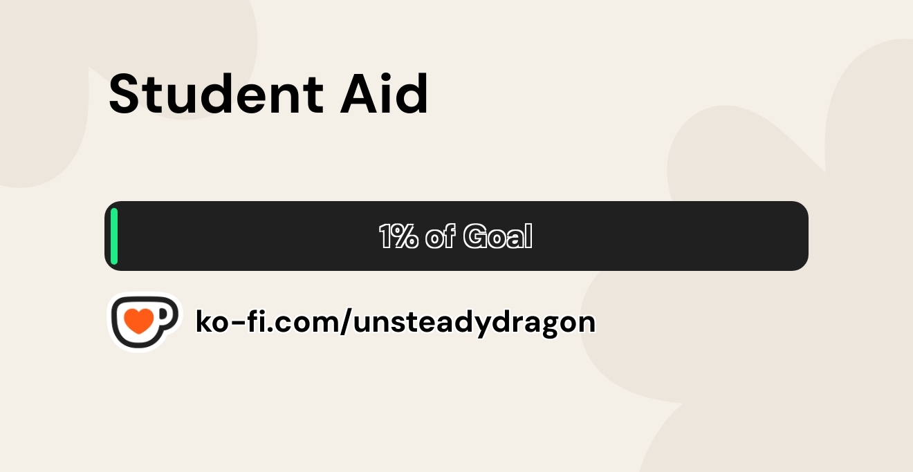 unsteadydragon's tweet card. Support unsteadydragon