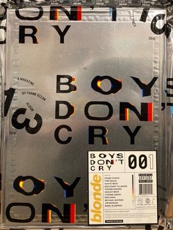 bookunionshinju's tweet card. KANYE WEST､WOLFGANG TILLMANS､TOM SACHSなどをフィーチャーしたFRANK OCEANの即完ZINE「BOYS DON'T CRY」が未開封で入荷！
