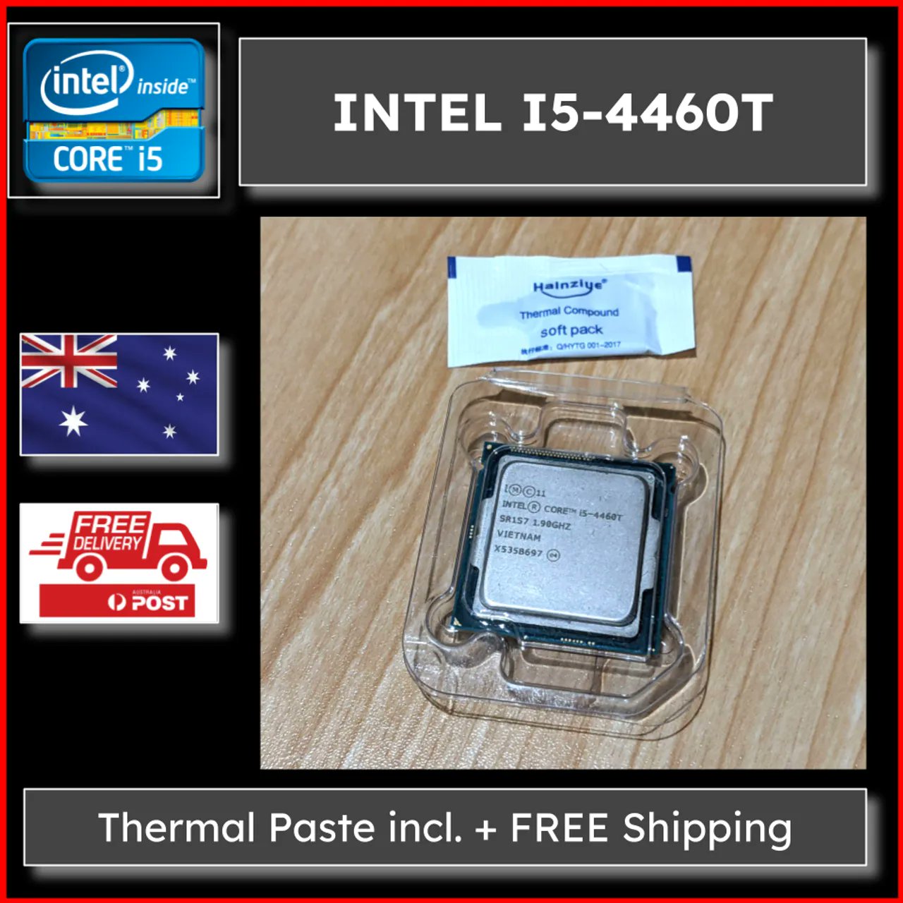 TeamZanobay's tweet card. This CPU comes with thermal paste and FREE shipping within Australia. It will be shipped in protective clam shell packaging. This CPU has been fully tested an