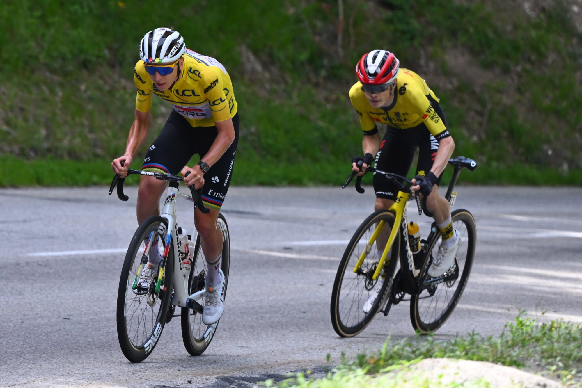 CyclingGraphs's tweet card. Tadej Pogačar continued his dominance on the queen stage of the 2025 Critérium du Dauphiné, dropping Jonas Vingegaard…