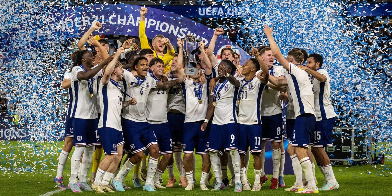 ArtdeRoche's tweet card. England are U21 European champions for a second consecutive time - this is how they did it