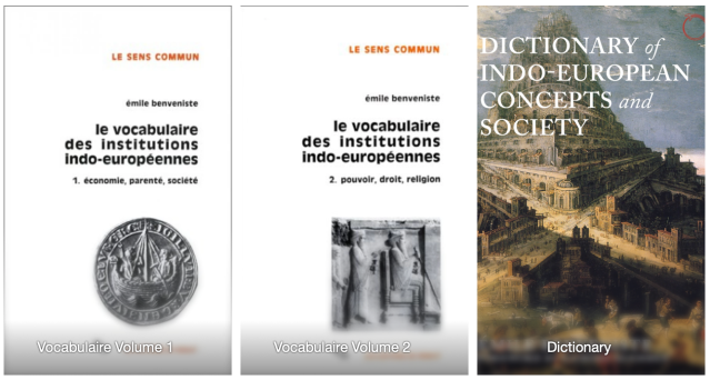 StuartElden's tweet card. In his Vocabulaire, the Dictionary of Indo-European Concepts and Society, Émile Benveniste mentions some questions relating to spatiality and territory that I have briefly surveyed here. One questi…