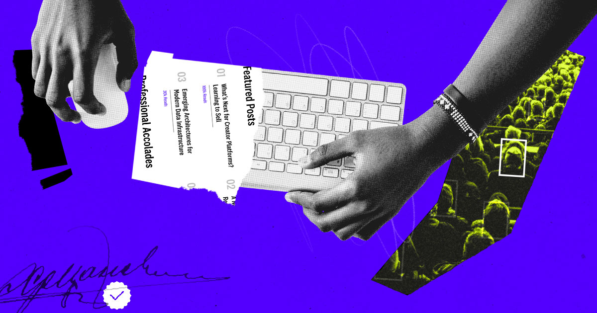 digitalwaveride's tweet card. "On-chain reputation" means your contributions and achievements will be public and searchable — impacting hiring, banking, and creator engagement.