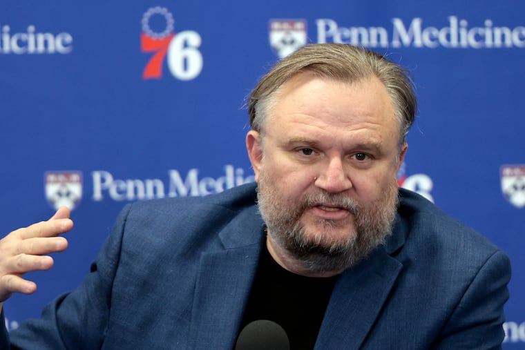 PompeyOnSixers's tweet card. Despite adding new players, Daryl Morey said the Sixers need Embiid, George, and Tyrese Maxey healthy to get where they need to be. But they are still an injury-plagued team with a lack of culture.