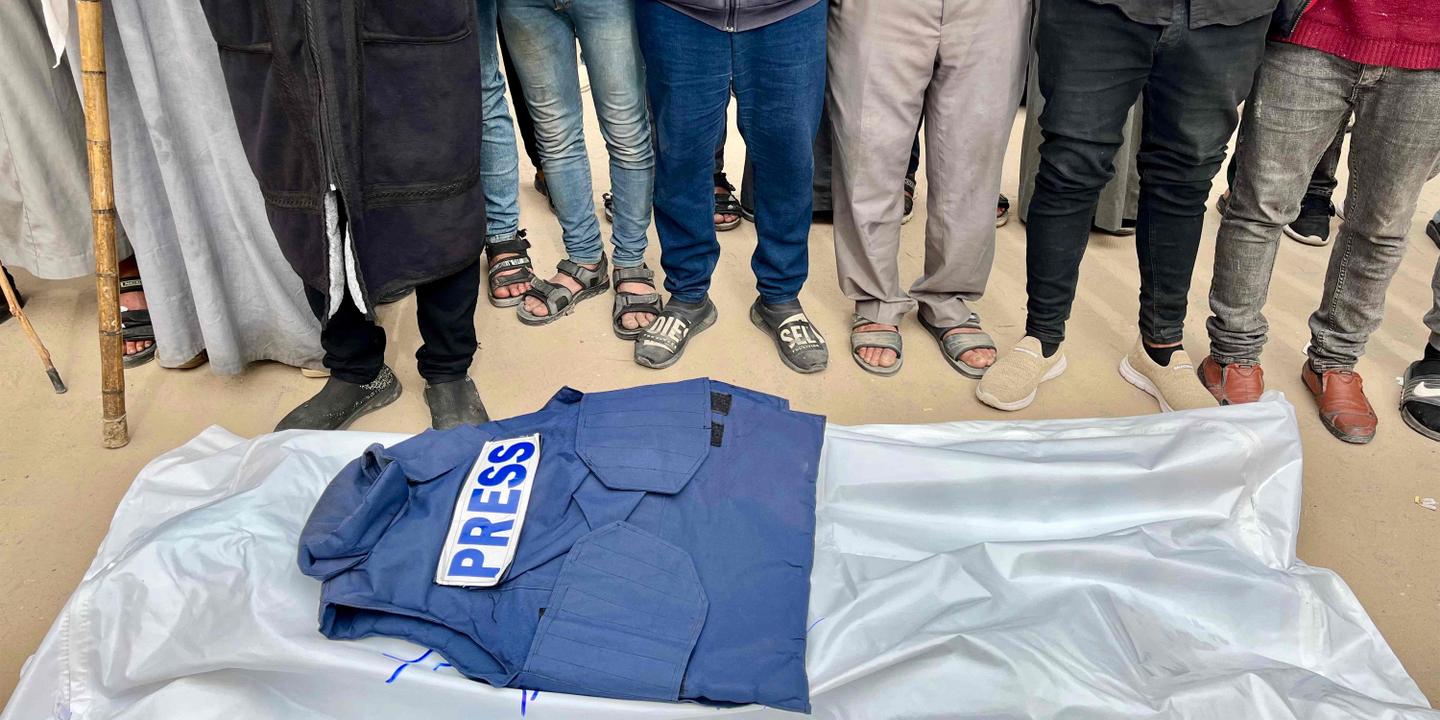 sdj_m6's tweet card. TRIBUNE. Les bombardements israéliens sur la bande de Gaza ont tué près de deux cents journalistes palestiniens en dix-huit mois. Un collectif d’organisations professionnelles françaises dénonce,...