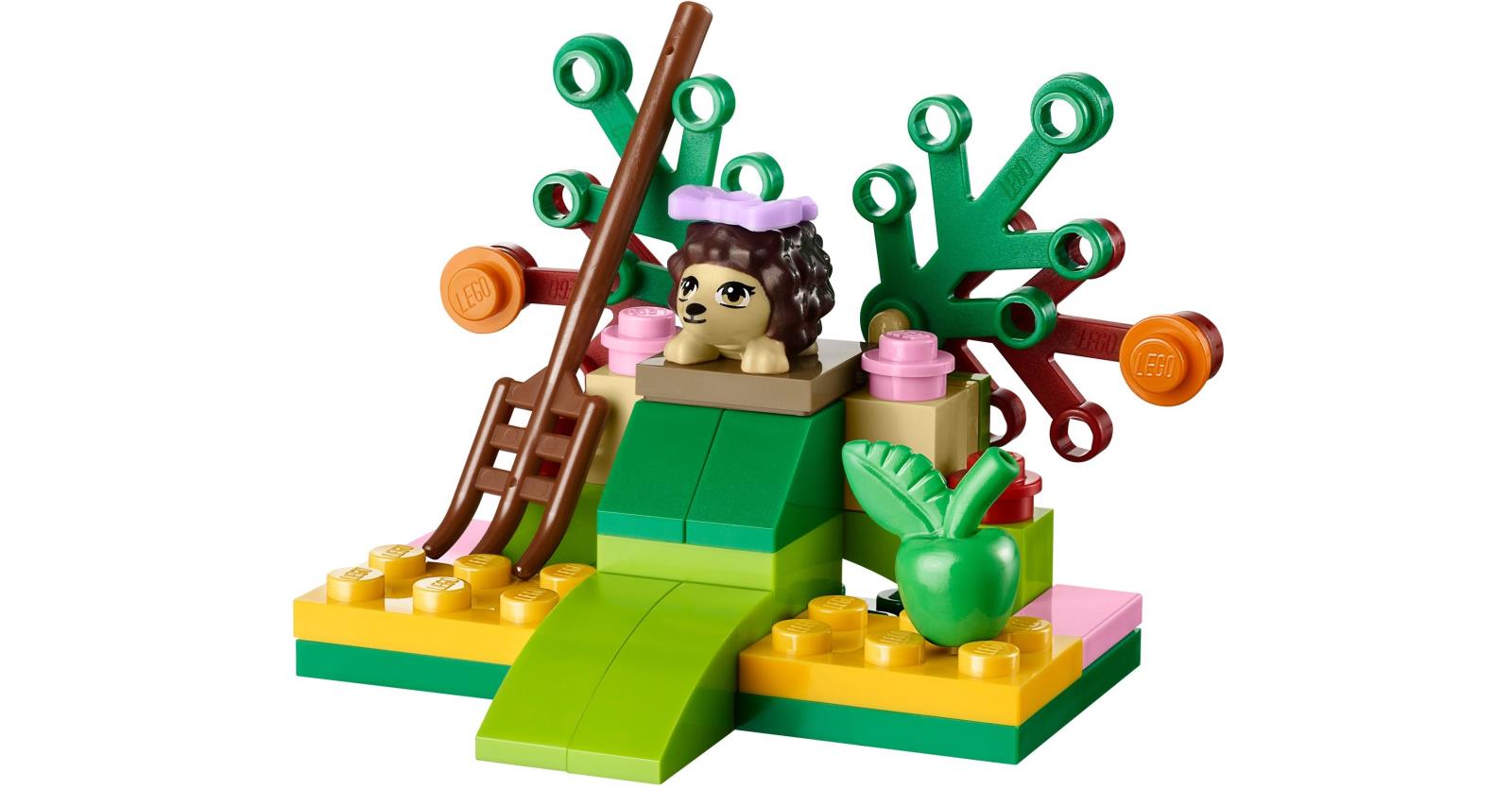 brickset's tweet card. Today's random set is 41020 Hedgehog's Hideaway, released during 2013. It's one of 36 Friends sets produced that year. It contains 34 pieces , and its retail price was US$4.99/£2.99.