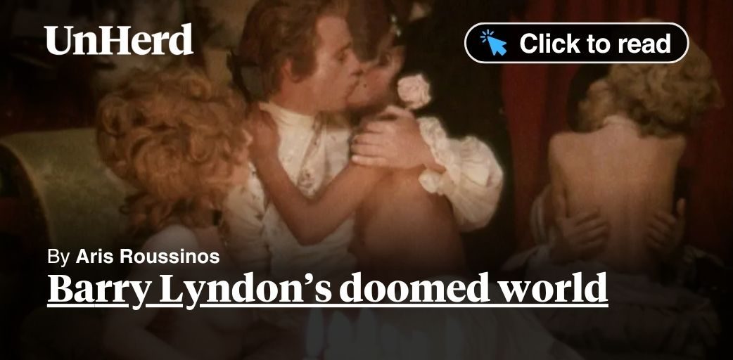 CrossEyedPiano's tweet card. Barry Lyndon’s doomed world