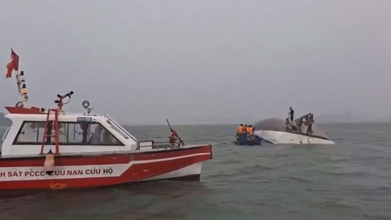 cnnasiapr's tweet card. A boy survived the sinking of a tourist boat in Vietnam which killed dozens of people by sheltering in an air pocket of the overturned vessel, it has emerged.