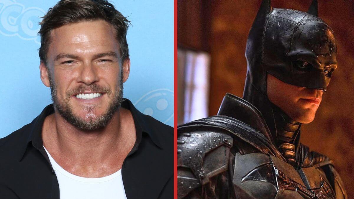 ComicsBulletin_'s tweet card. James Gunn has weighed in on the fan-casting of Alan Ritchson as the DC Universe's Batman, playing it very coy.