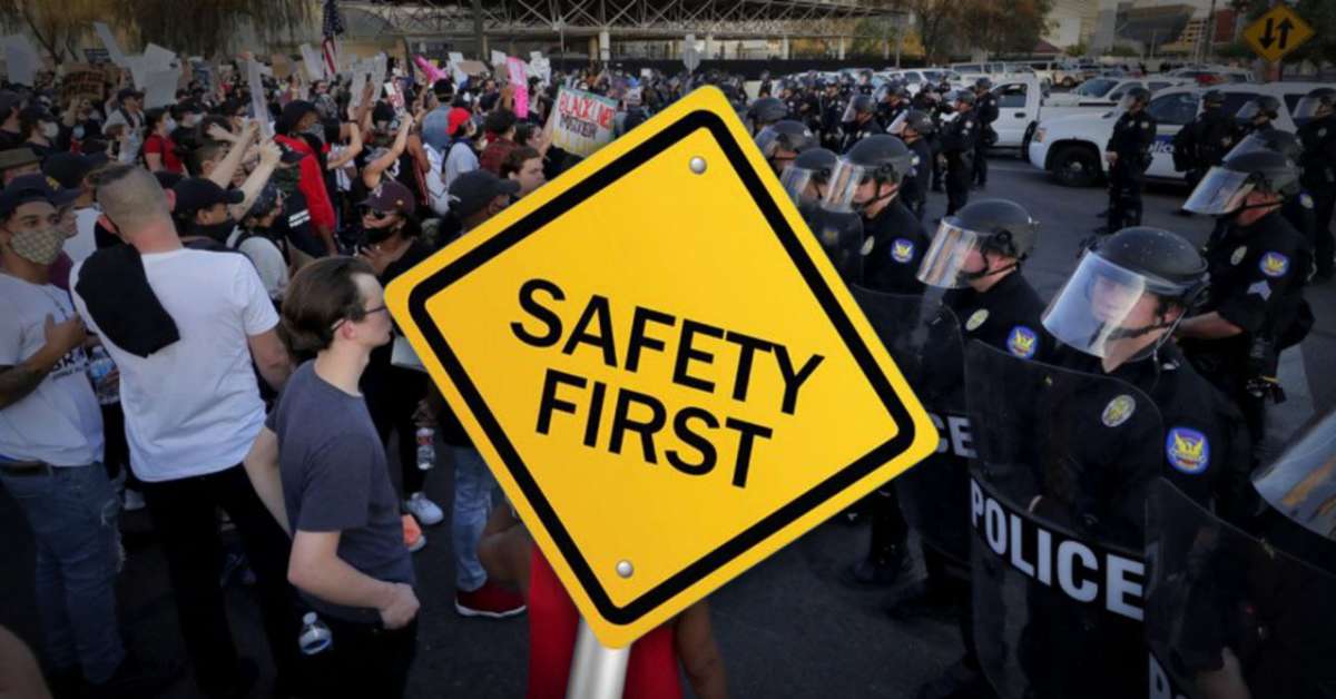 PoliceThePolic1's tweet card. As provocateurs try to discredit protests, having civilians trained in the skills of de-escalation gives people power a greater chance of success.