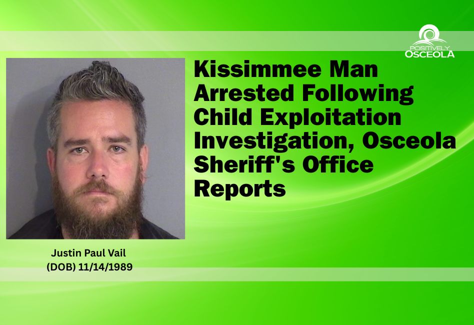 NCMEC's tweet card. A Kissimmee man has been arrested and charged following a child exploitation investigation conducted by the Osceola County Sheriff’s Office in collaboration with the National Center for Missing and...