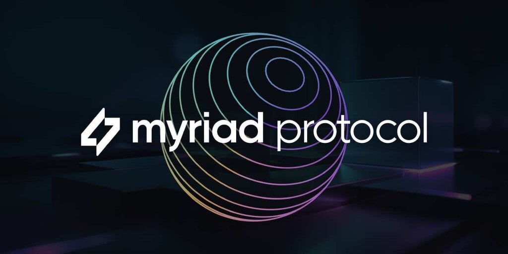 VerdaVentures's tweet card. Myriad is transforming passive readers into active participants by embedding on-chain prediction markets directly into media content.