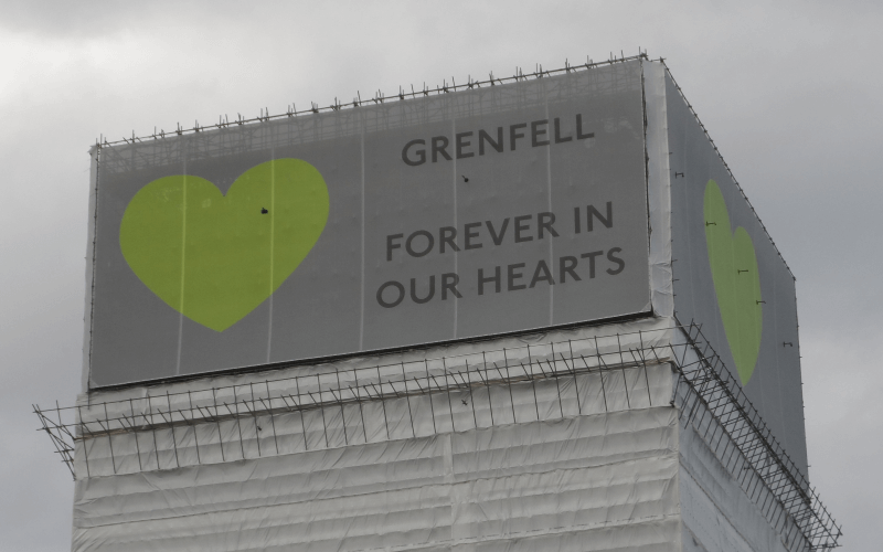 InclusionLondon's tweet card. New post-Grenfell regulations designed to ensure disabled people can safely evacuate from high-rise residential buildings will instead continue to put their lives in grave danger, the government ha…