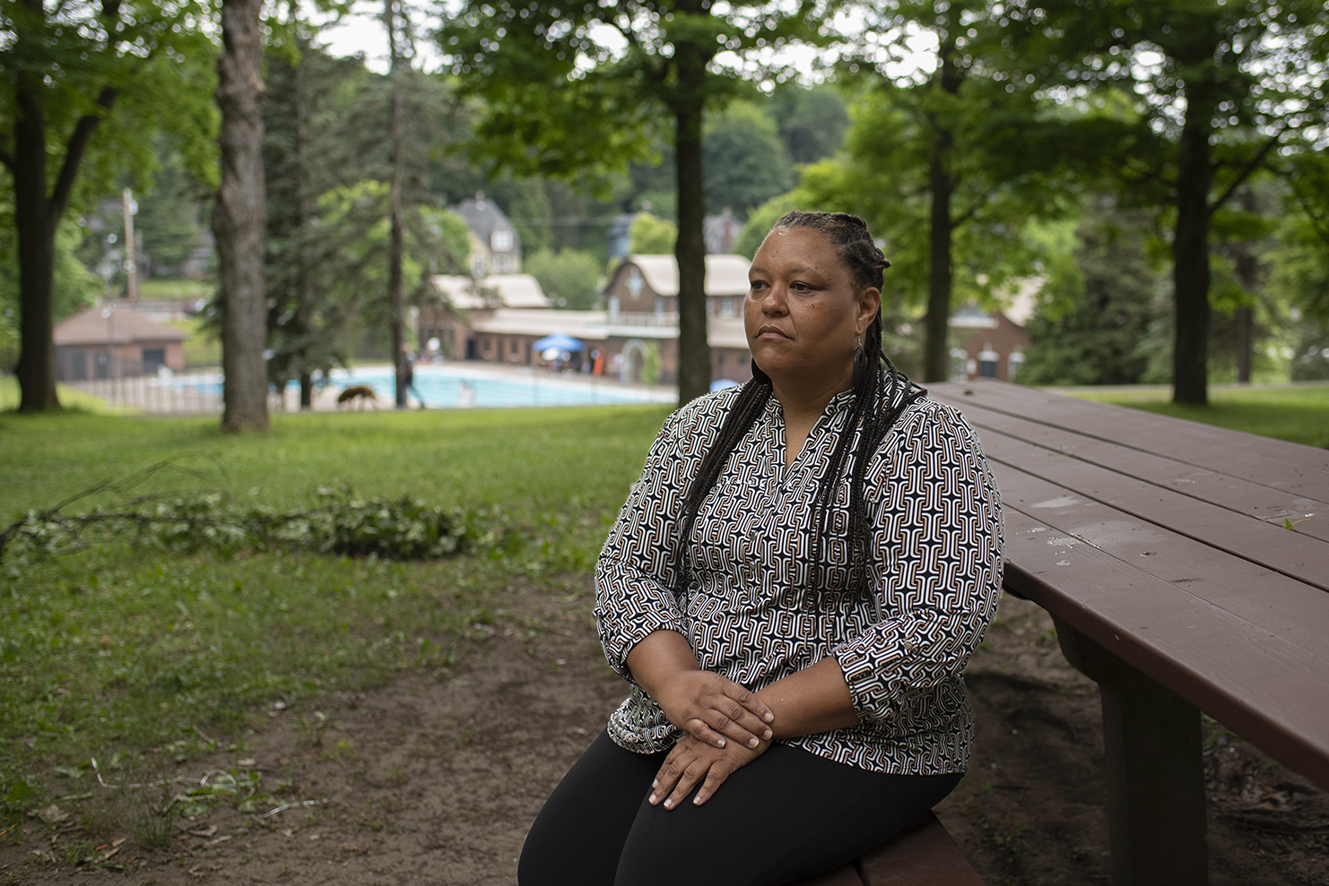 Central_Current's tweet card. In the face of a difficult week, Commissioner Syeisha Byrd, lifeguards and others tried to create the best atmosphere the parks can provide: a quiet landscape where 'kids are just being kids.'