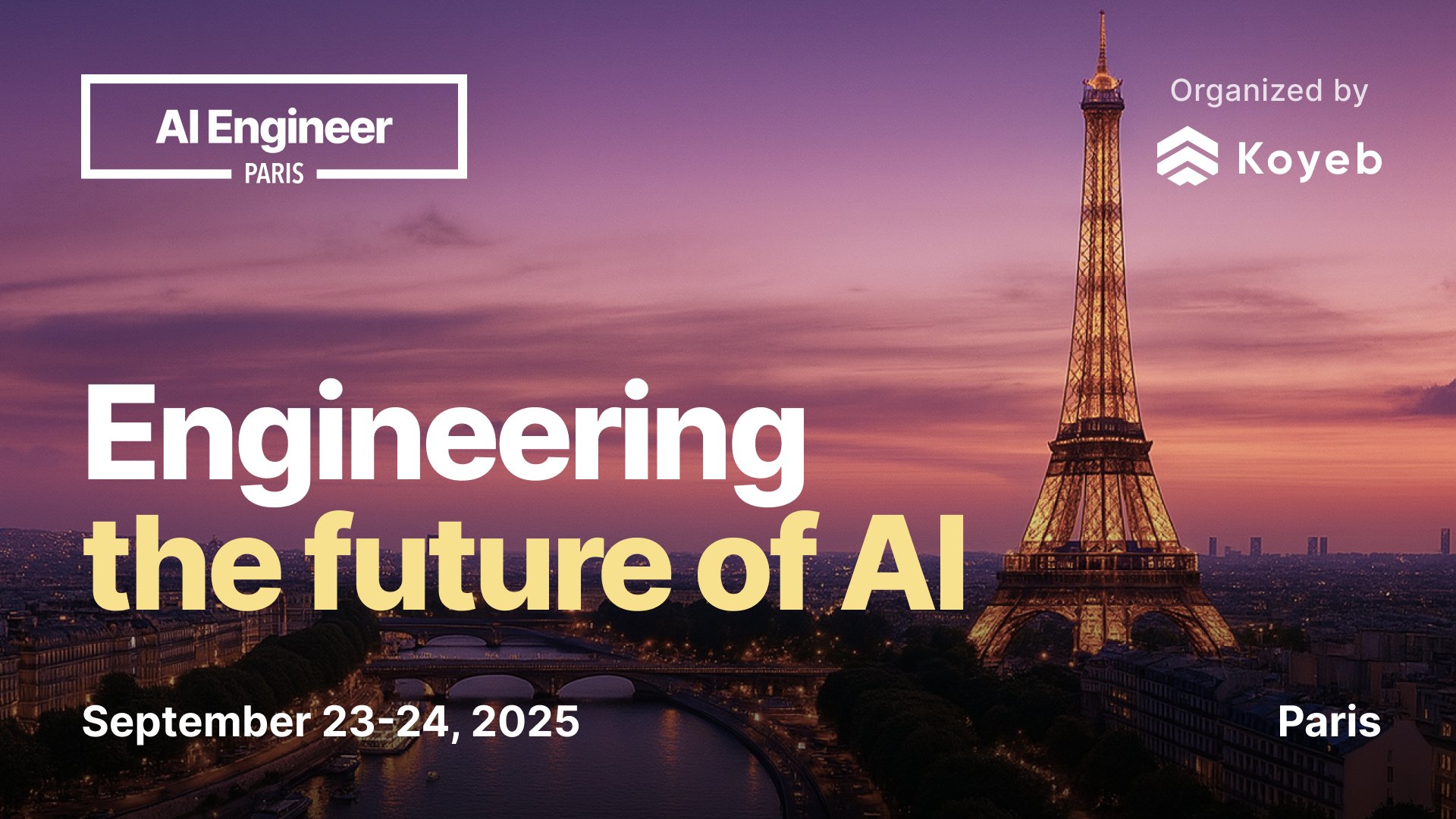 aiDotEngineer's tweet card. Join 700+ engineers and leaders building with AI. September 23-24, 2025, Paris.