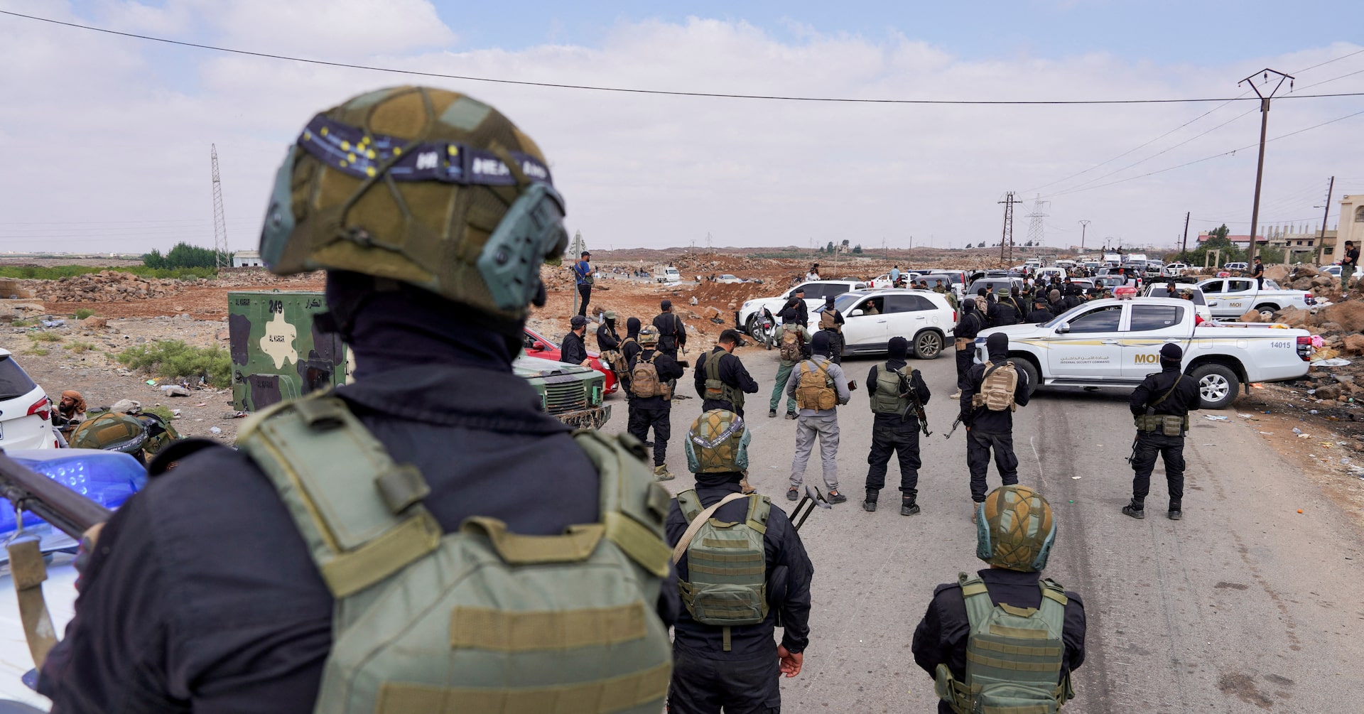 PHREUTERS's tweet card. The Islamist-led government said Bedouin fighters left the predominantly Druze city and the U.S. stepped up calls for an end to days of fighting.
