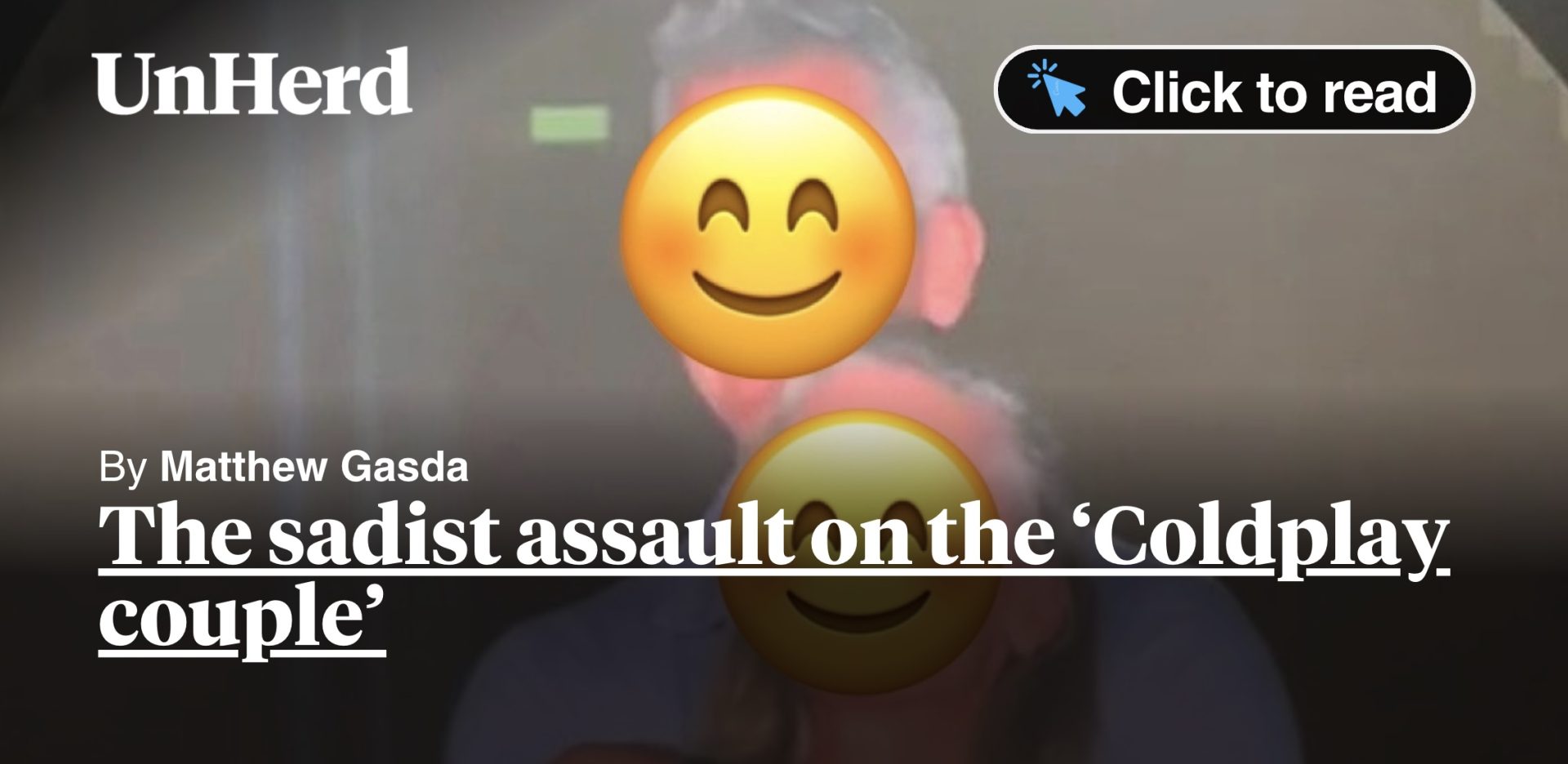 SkylerAdleta's tweet card. The sadist assault on the ‘Coldplay couple’