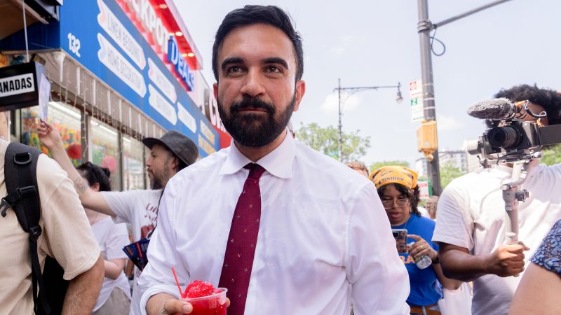 nataliefoster's tweet card. Zohran Mamdani, the favorite to become New York City’s next mayor after winning the Democratic primary, has a contentious plan to create a network of city-owned grocery stores to offer lower prices...